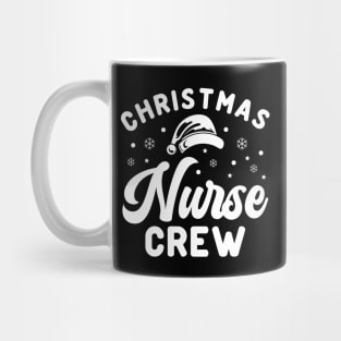 Christmas Nurse Crew White Santa Hat Mug